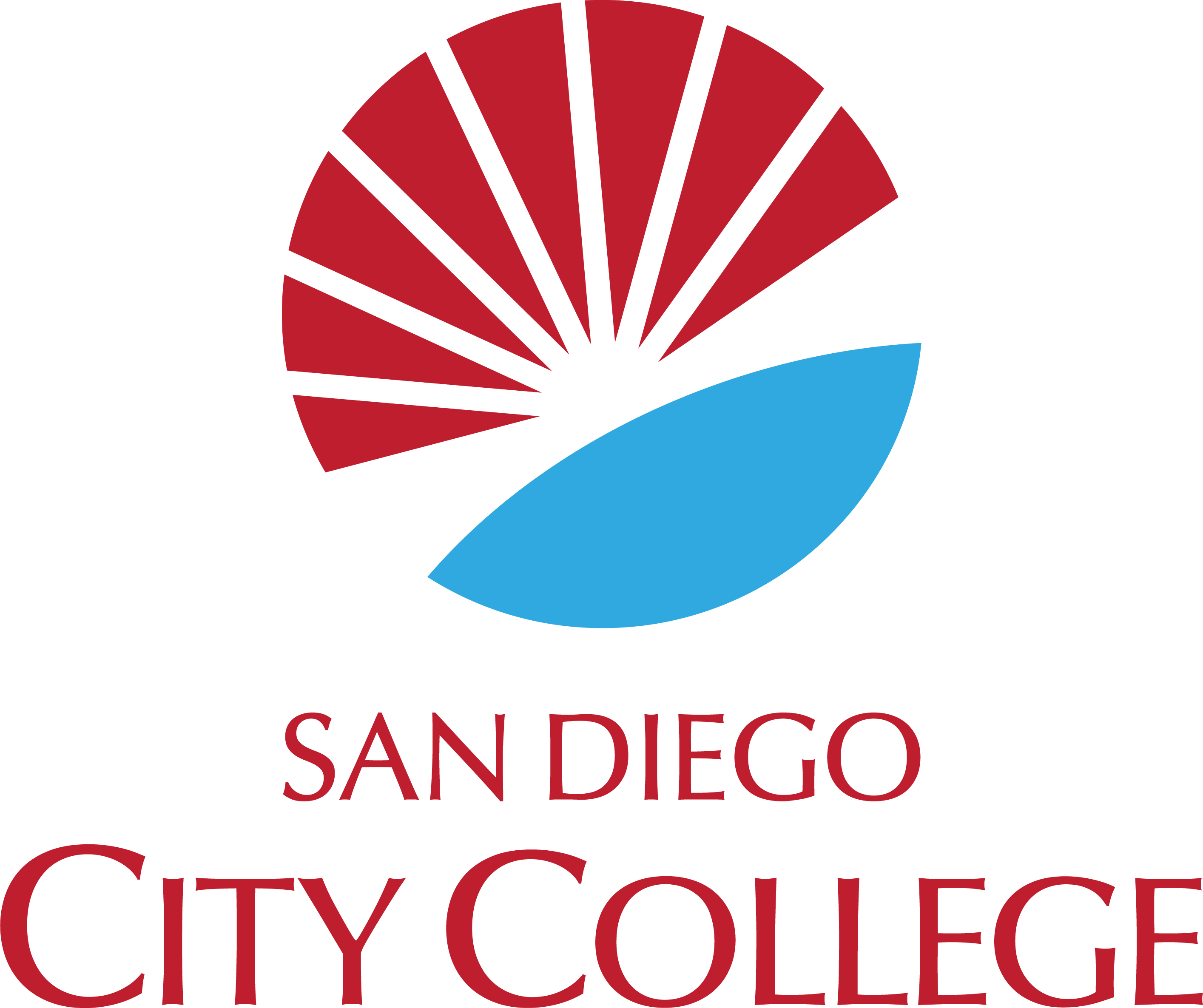 Logo of City College and District Verticle Color