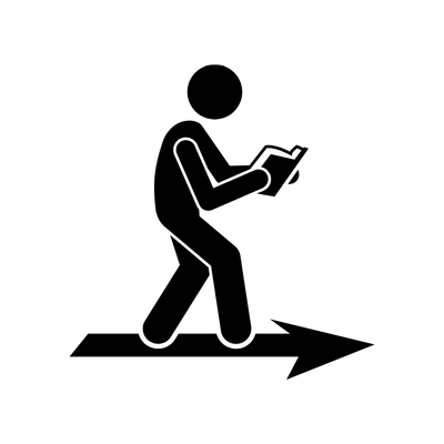 Reading a map while walking