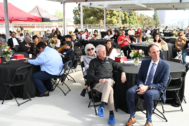 staff at a event in the a patio