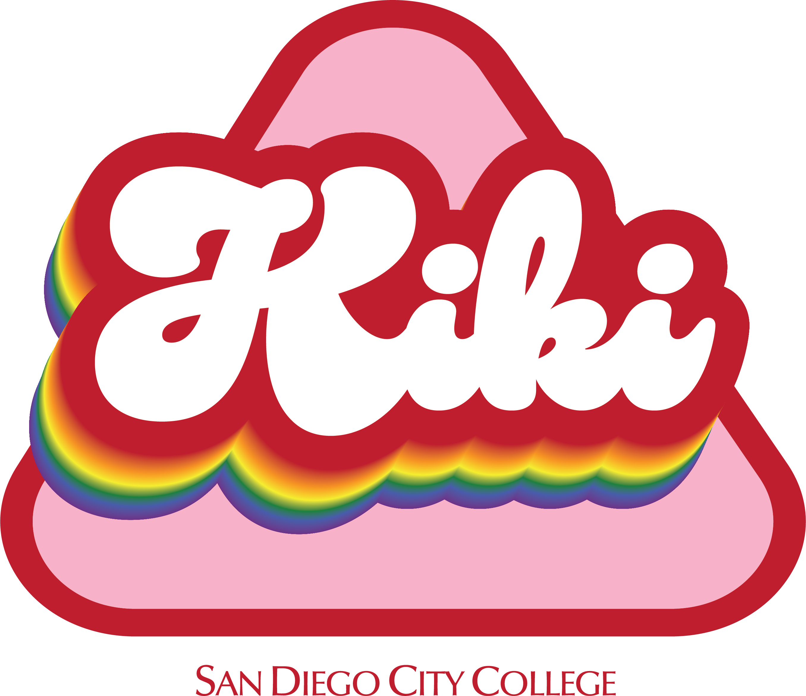 Kiki Logo with pink, red, colored text