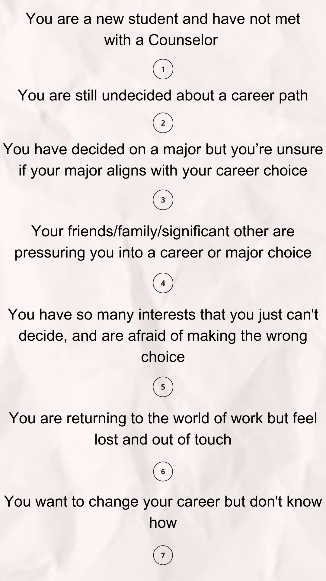 Reasons to get a Career Counseling appointment
