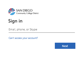 sdccd login page